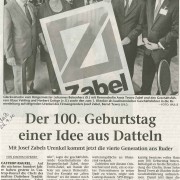  Dattelner Morgenpost, 24. September 2010 - "Der 100. Geburtstag einer Idee aus Datteln."